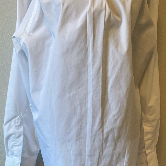 VAN HEUSEN DRESS WHITE, LONG SLEEVE SHIRT SIZE 161/2 34/35. BUTTON DOWN.EX.COND - Picture 10 of 14
